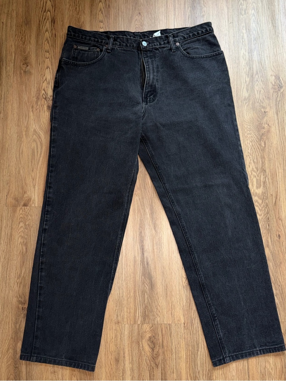 Calvin Klein Men's Black Relaxed Straight Jeans